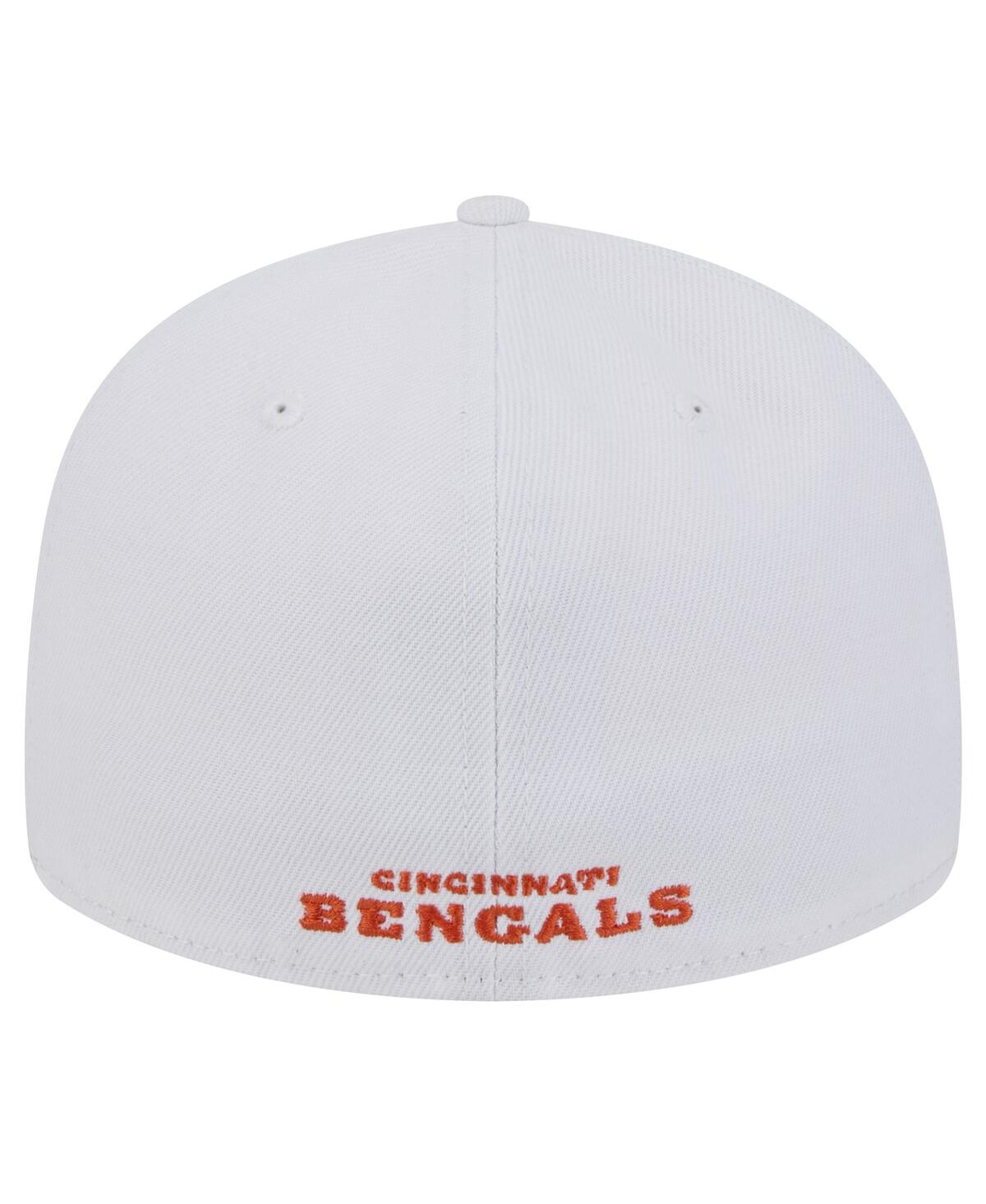 New Era Men's White Cincinnati Bengals Omaha Low Profile 59FIFTY Fitted Hat