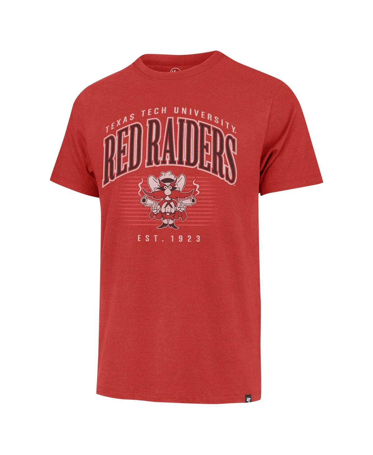 47 Brand Men's Red Texas Tech Red Raiders Double Header Franklin T-shirt In Red