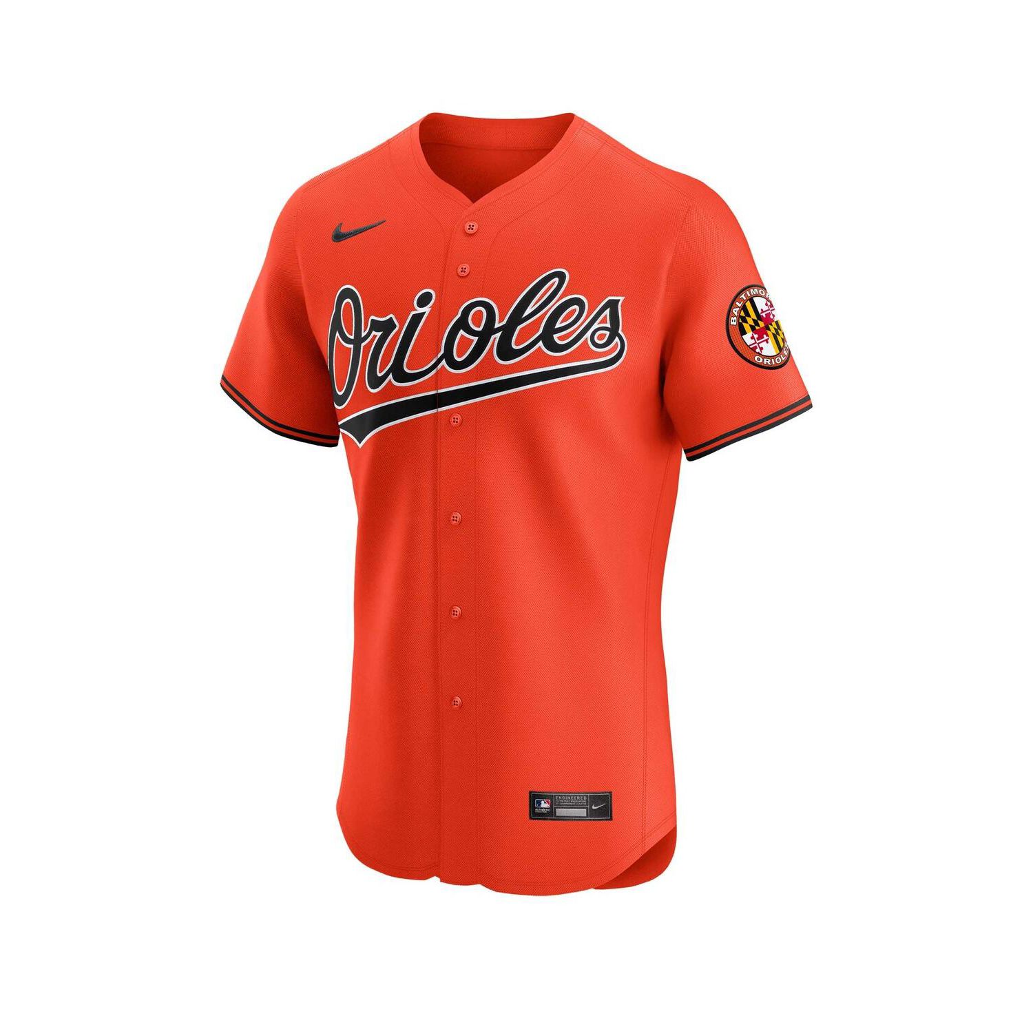 Men's Orange Baltimore Orioles Alternate Vapor Premier Elite Patch Jersey