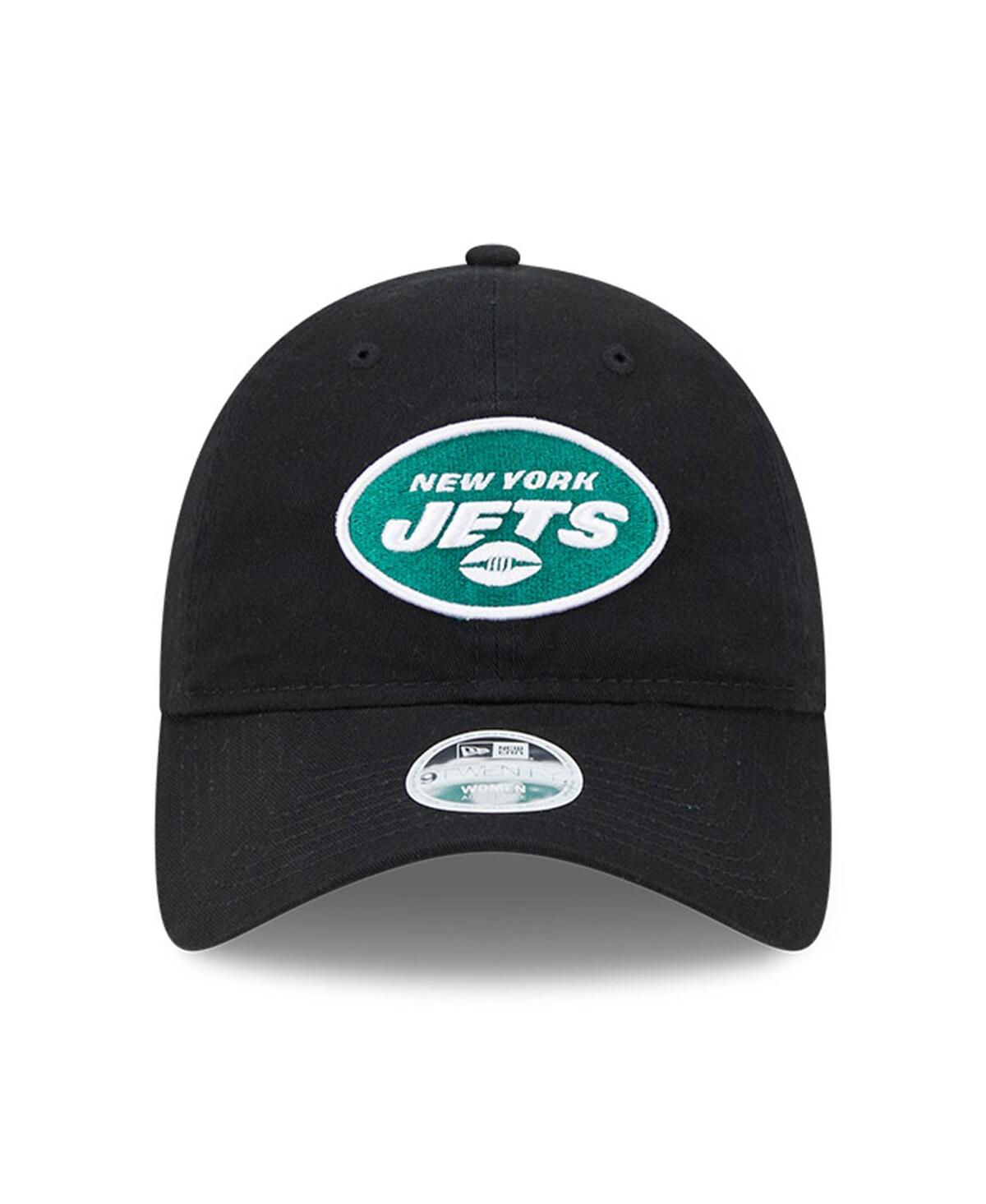 New Era Women's Black New York Jets Main Core Classic 2.0 9twenty Adjustable Hat In Black