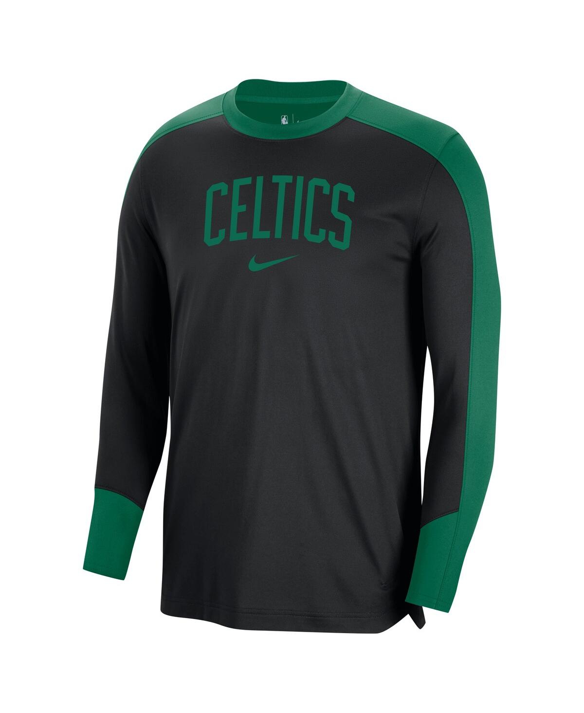 Nike Men'sBoston Celtics 2024/25Authentic Pre-Game Legend Long Sleeve Shooting Shirt - Black, Green
