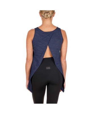 Women's Navy Dallas Cowboys Plus Size Space Dye Active Tank Top