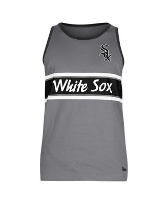Men's Gray Chicago White Sox Jersey Ringer Tank Top
