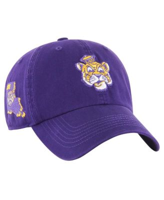 Men's Purple LSU Tigers Vintage Sure Shot Franchise Fitted Hat