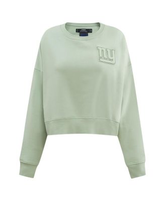 Women's Light Green New York Giants Neutral Pullover Sweatshirt