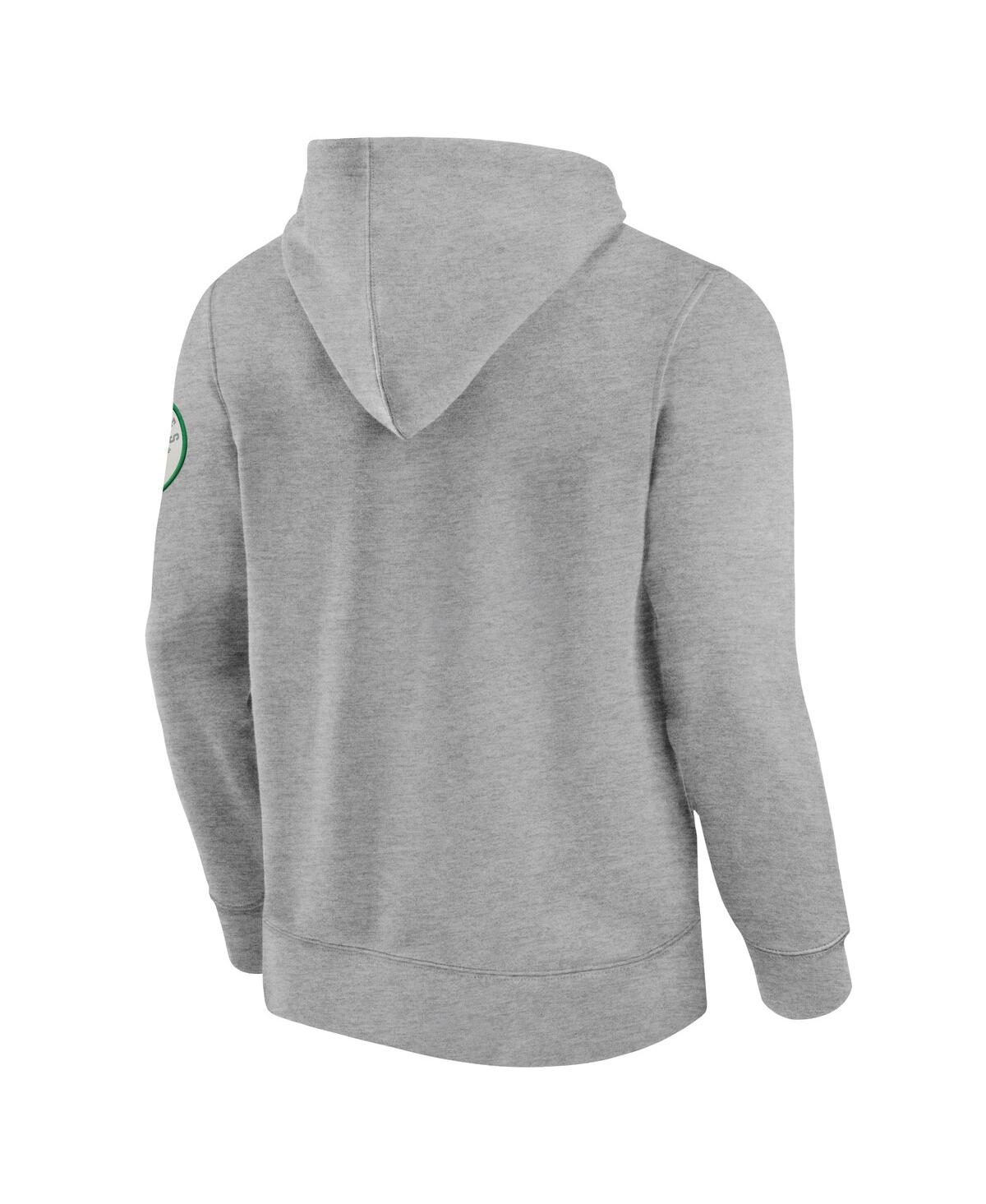 Fanatics Men'sPhiladelphia Eagles Label Maker Pullover Hoodie - Heather Gray, Kelly Green