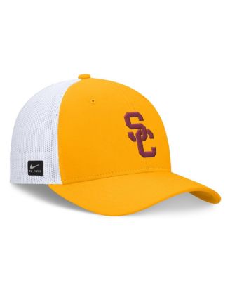 Men's Gold USC Trojans On-Field Rise Futura Mesh Flex Hat