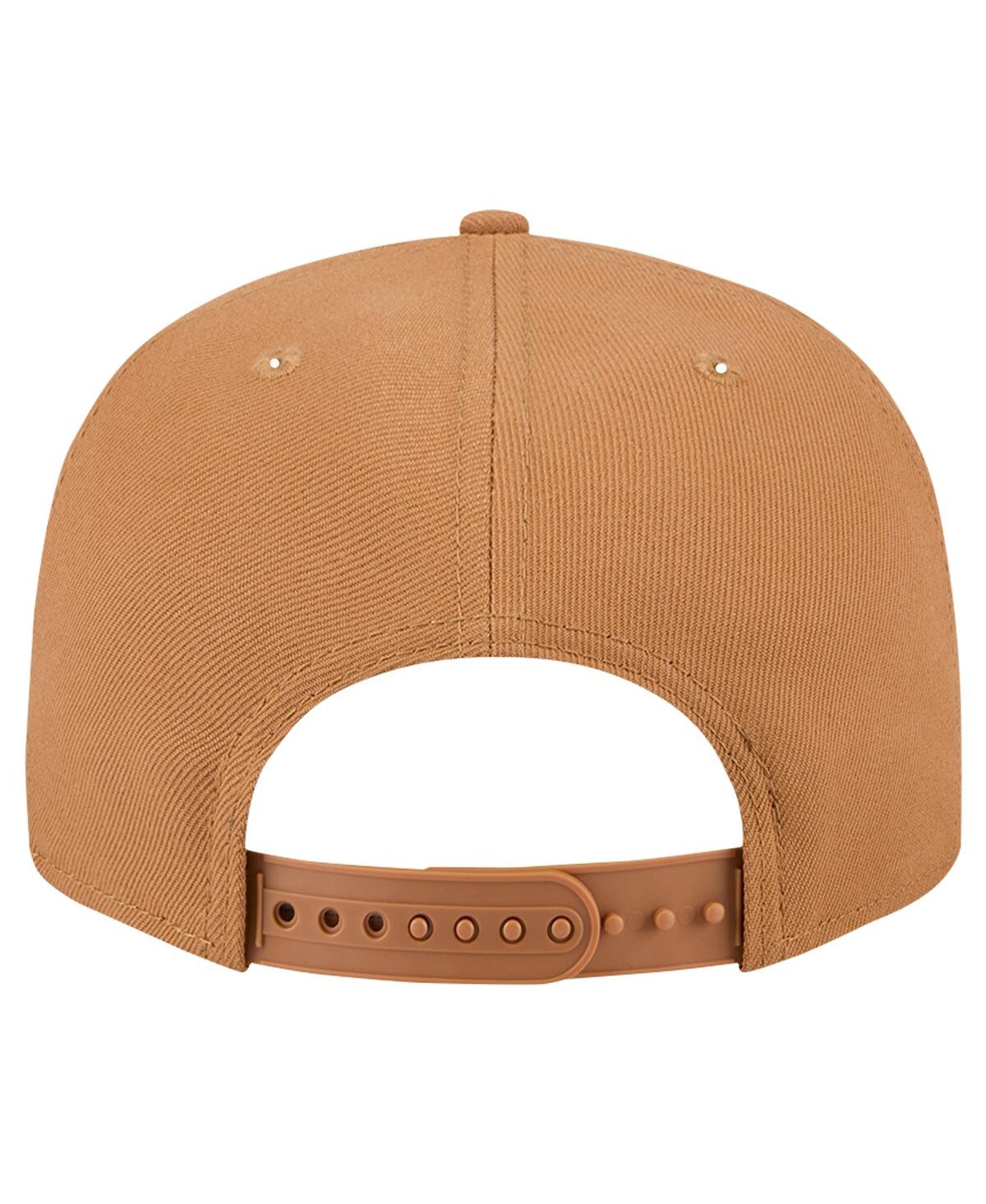 New Era Men'sPhiladelphia Eagles Color Pack 9FIFTY Snapback Hat with Side Patch - Tan