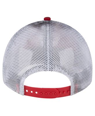 Men's Red Los Angeles Angels Team Slick Trucker 9TWENTY Adjustable Hat