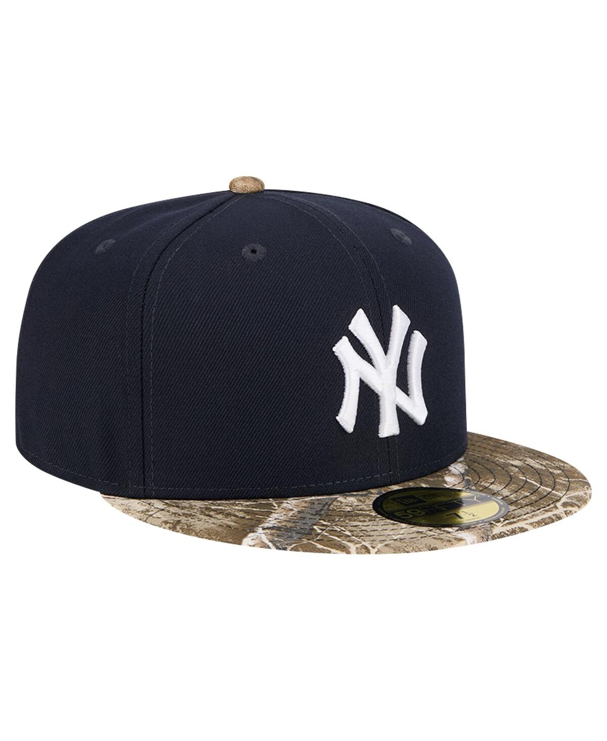New Era Men'sNew York Yankees Realtree Camo 59FIFTY Fitted Hat - Navy
