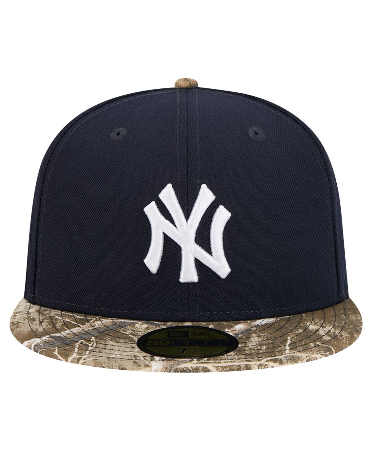 New Era Men'sNew York Yankees Realtree Camo 59FIFTY Fitted Hat - Navy