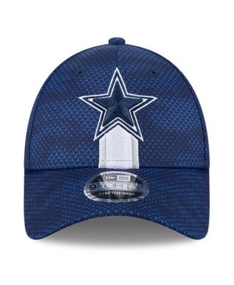 Men's Navy Dallas Cowboys 2024 Sideline 9FORTY Stretch-Snap Hat