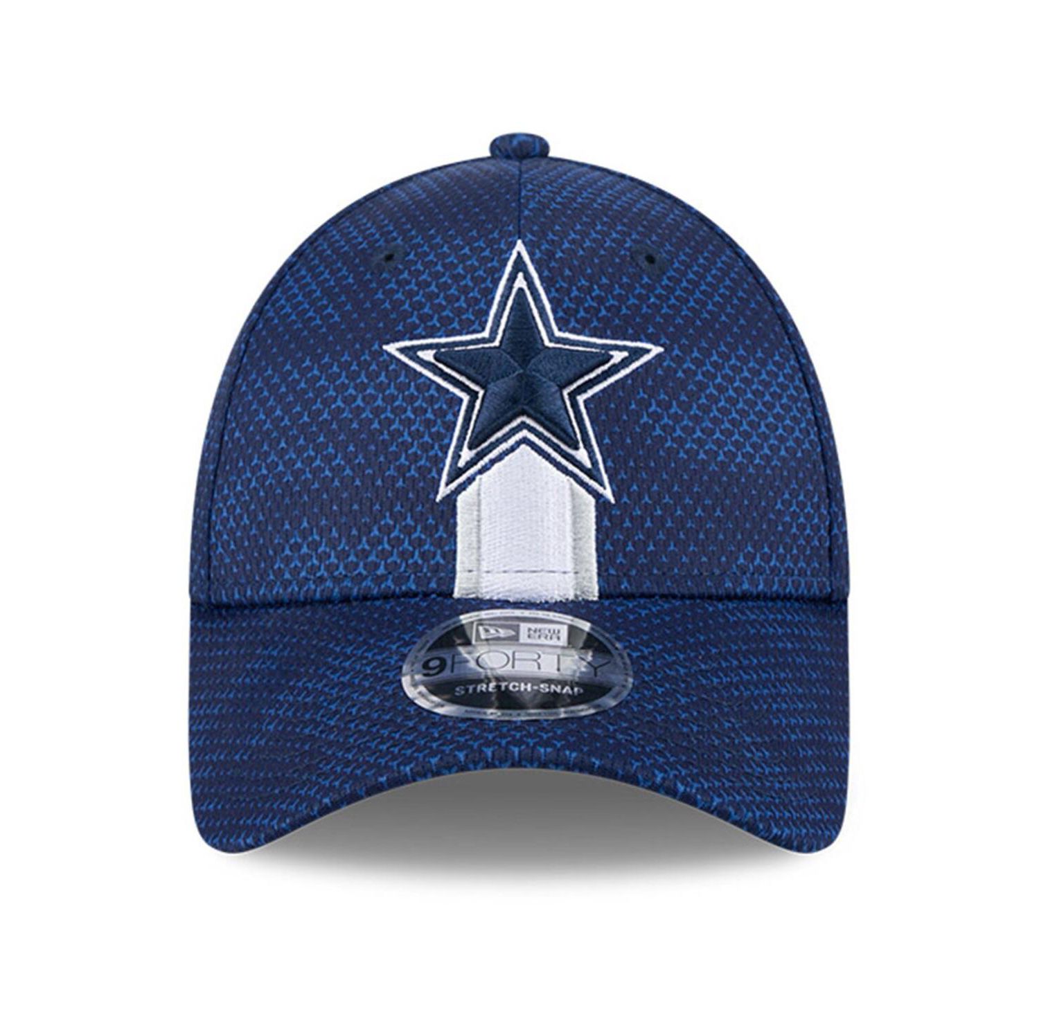 Men's Navy Dallas Cowboys 2024 Sideline 9FORTY Stretch-Snap Hat