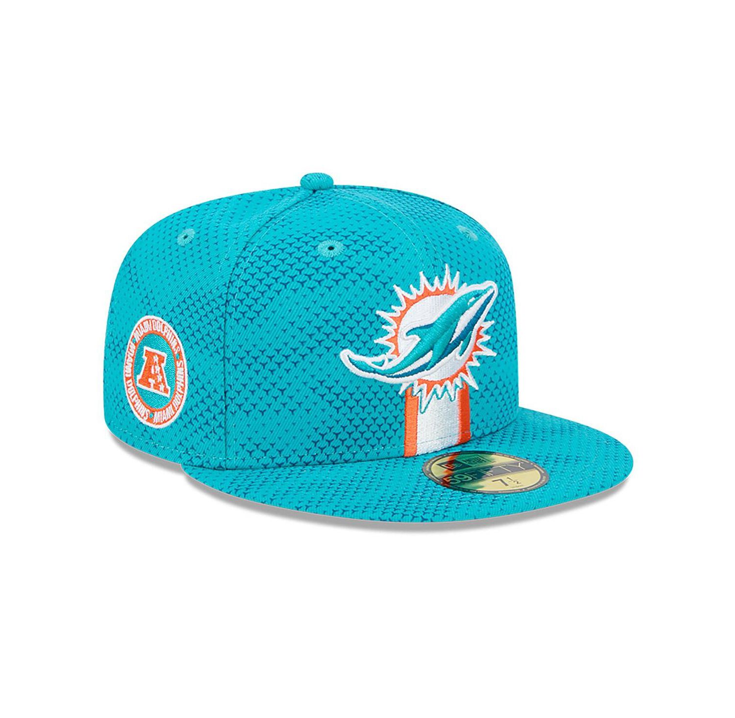 Men's Aqua Miami Dolphins 2024 Sideline 59FIFTY Fitted Hat