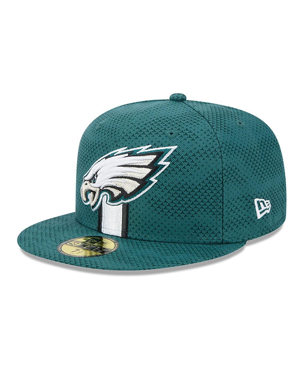New Era Men's MidnightPhiladelphia Eagles 2024 Sideline 59FIFTY Fitted Hat - Green