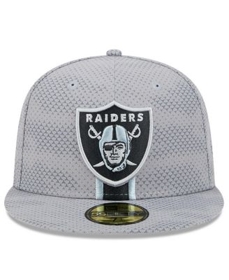 Men's Gray Las Vegas Raiders 2024 Sideline 59FIFTY Fitted Hat