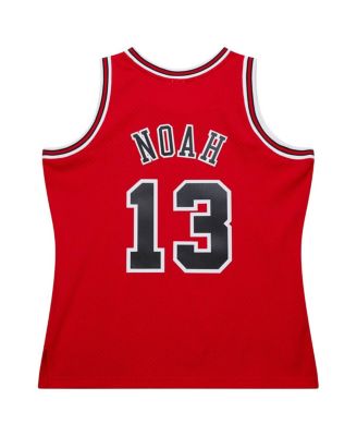 Men's Joakim Noah Red Chicago Bulls 2013/14 Hardwood Classics Swingman Jersey