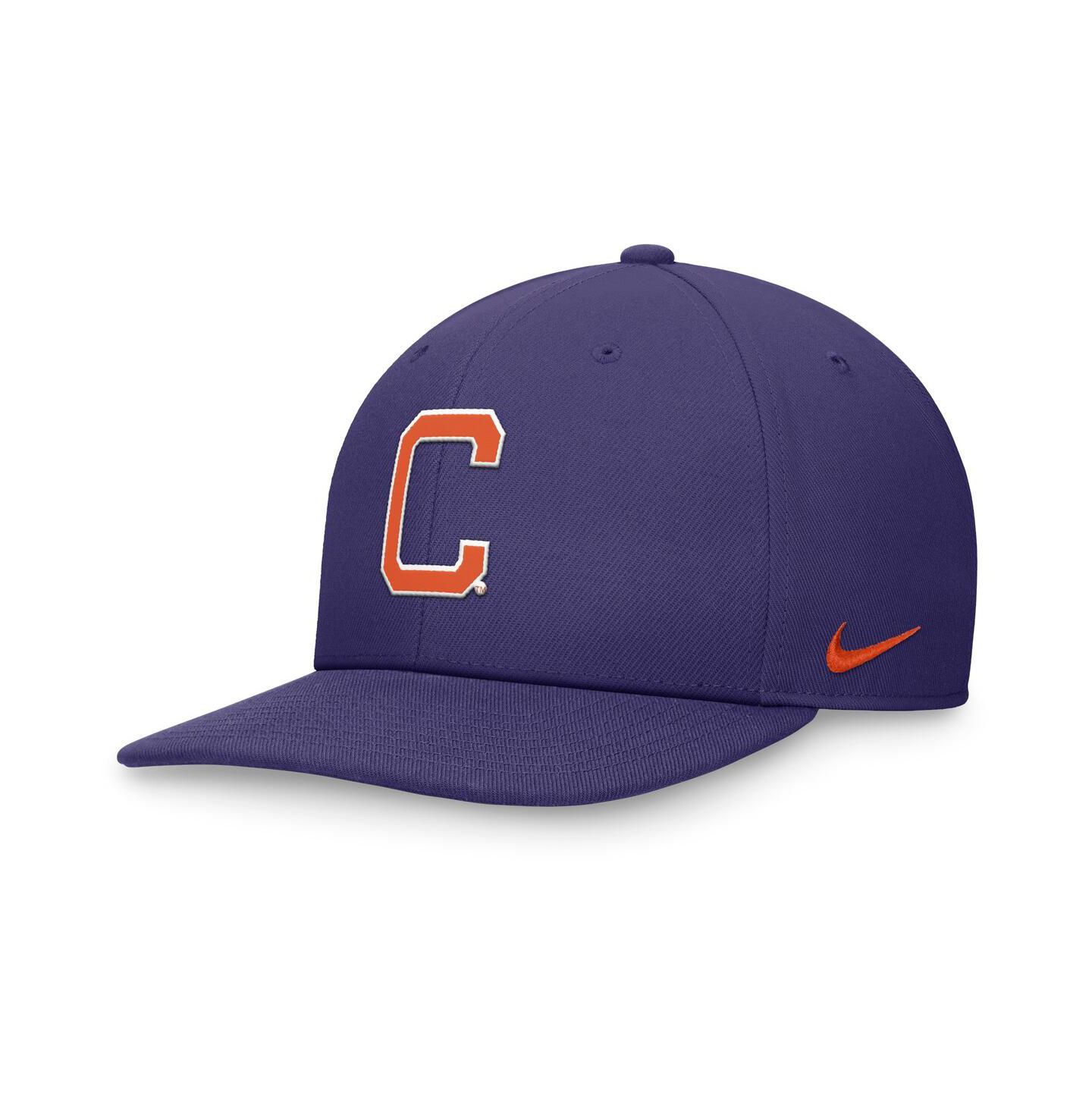 Мужская кепка Nike Purple Clemson Tigers Primetime Pro Snapback Hat — фото 1