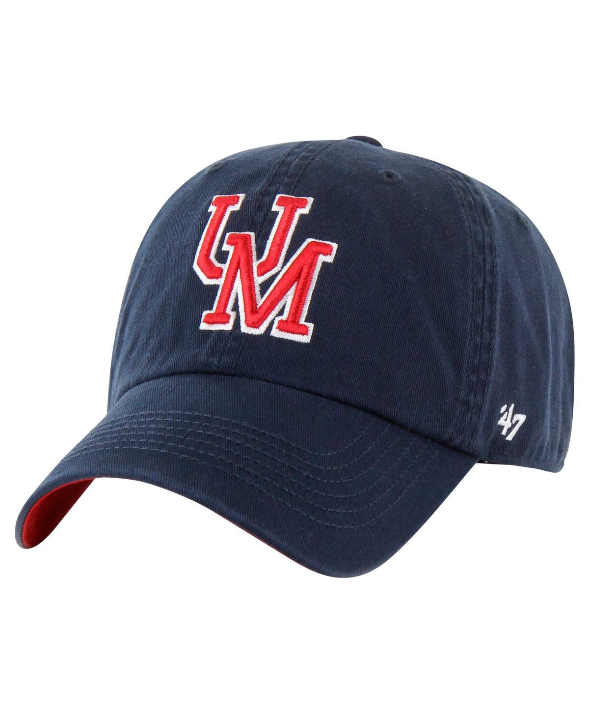 '47 Brand Men'sOle Miss Rebels Vintage Sure Shot Franchise Fitted Hat - Navy