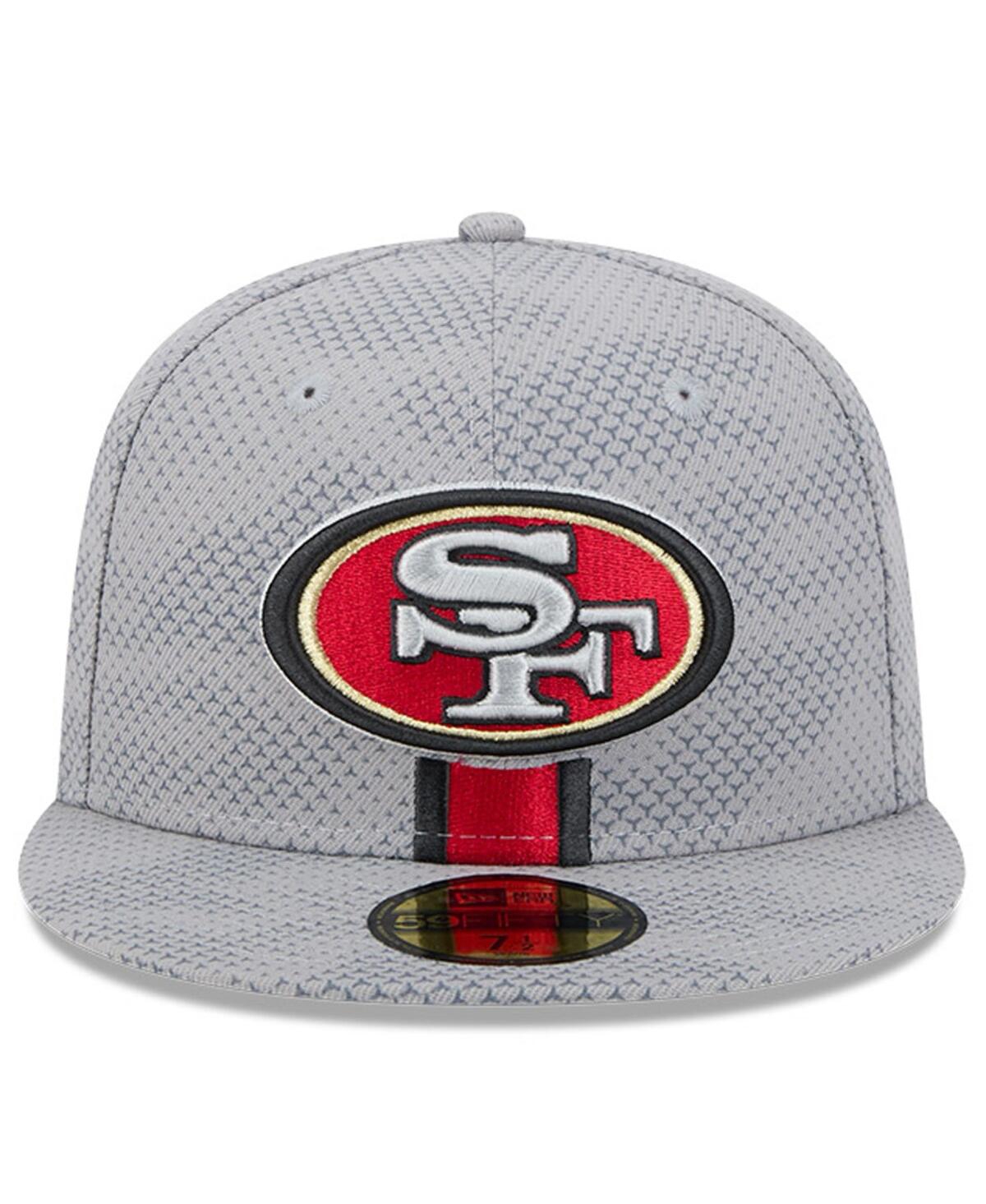 New Era Men's Gray San Francisco 49ers 2024 Sideline 59fifty Fitted Hat In Gray