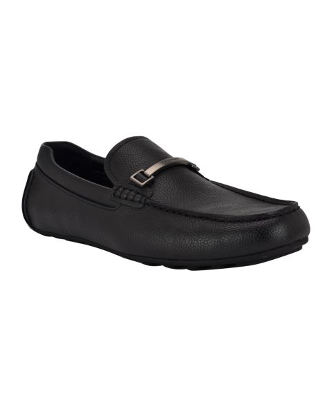 Мужские туфли Calvin Klein Otilis Casual Slip-On, цвет: Чёрный кожаный