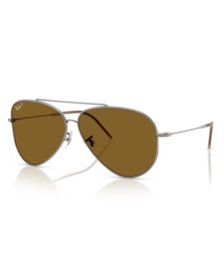 Unisex Aviator Reverse Polarized Sunglasses, RBR0101S