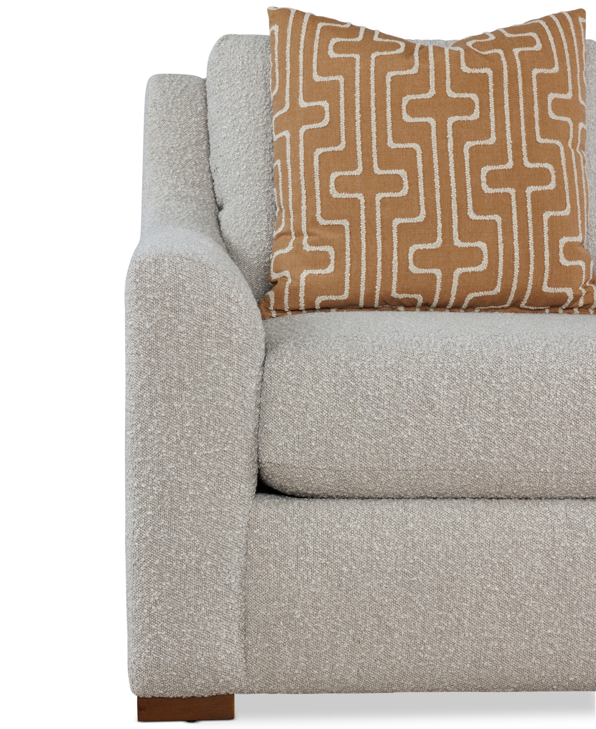 Macy's Morgane Fabric Arm Chair, Created For  In Dove