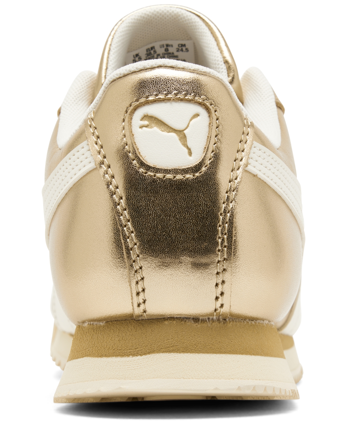 Puma Women's Roma Chrome Paris Casual Sneakers From Finish Line In  Gold,white