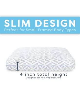 Cool Comfort Memory Foam Low-Profile Pillow, Oversized, Exclusively at Macy’s
