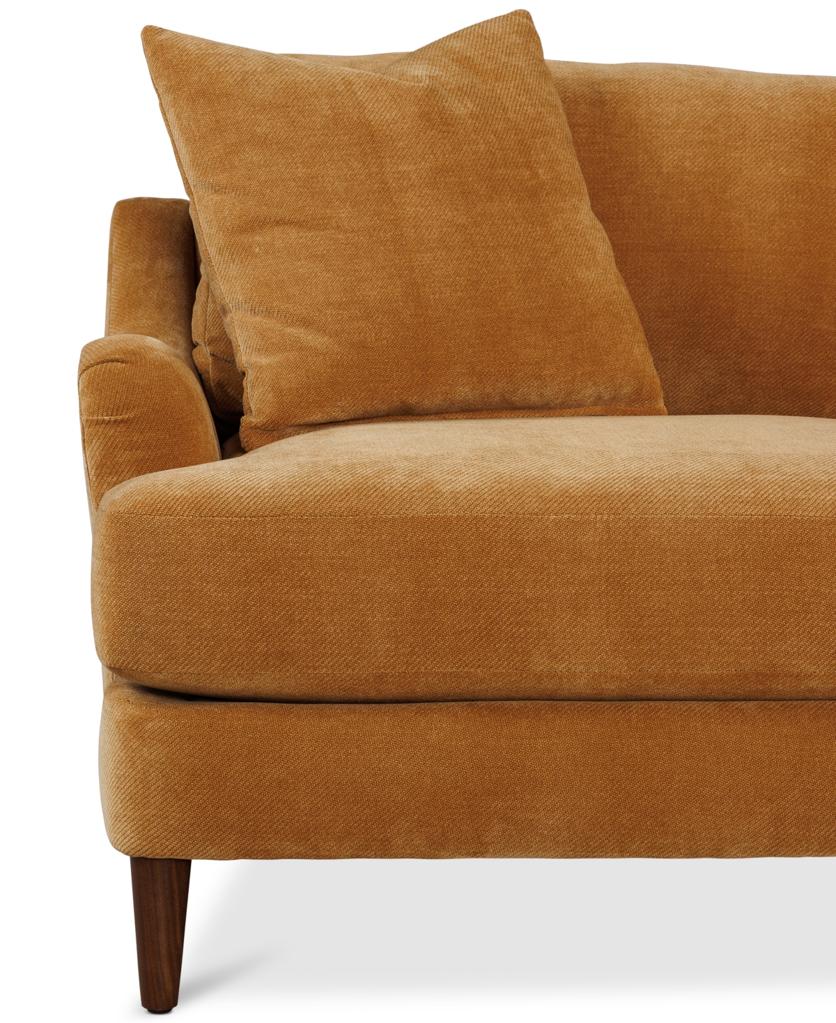 Macy's Leidie 81" Fabric Sofa, Created For  In Ginger