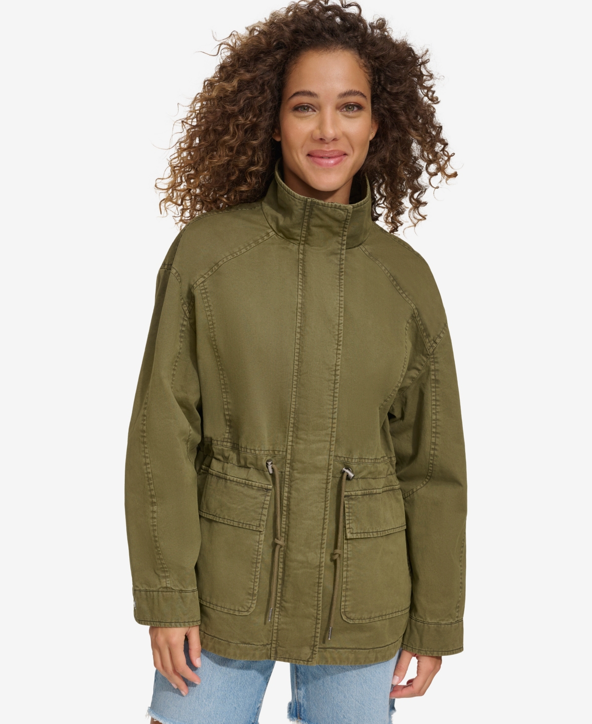 LEVI'S WOMEN'S LIGHTWEIGHT STAND COLLAR JACKET 