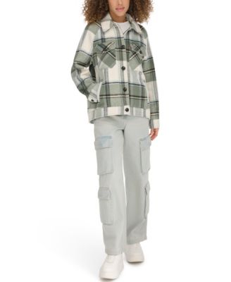 Women's Wool Blend Shirt Jacket