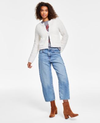 T-Shirt Femme Lucky Brand Rolling Stones Spiral Boyfriend - Coupe Boyfriend Détendue - Motif Spirale Rolling Stones