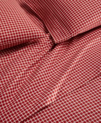 Printed Flannel Cotton 4-Pc. Sheet Set, Full, Exclusively at Macy’s