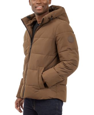Men's Quilted Hooded Puffer Jacket 