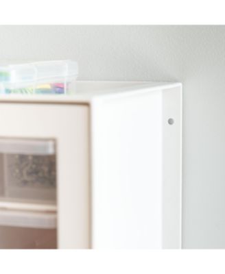 USA 44 Drawer Stackable Storage Cabinet for Hardware Crafts, White Small Brick Organizer Utility Chest, Scrapbook Art Hobby Multiple Compartment