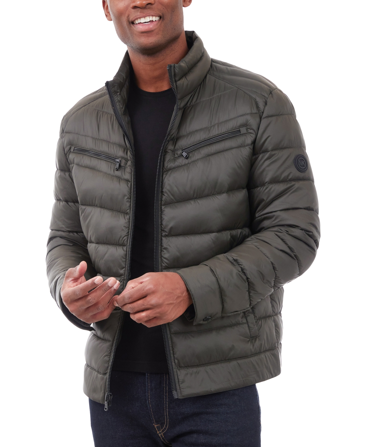 Michael michael kors zip quilted puffer jacket clearance