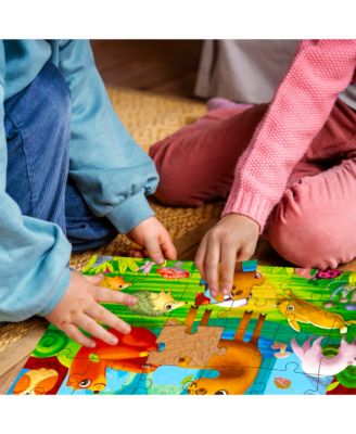 4 x 30 Pieces Jigsaw Puzzles for Toddlers 3-5 - Dinosaur, Animals, Meadow Girls