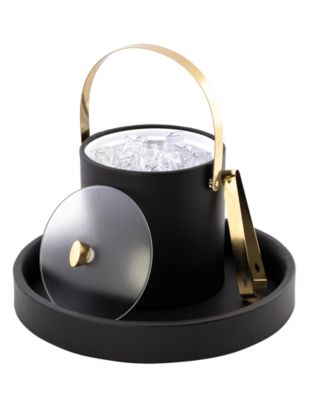 Arc Ice Bucket and Ice Tong, 3 Quart