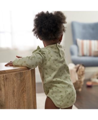 Onesies Baby Girls Long Sleeve Bodysuits, 2-pack