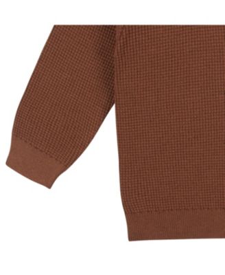 Toddler Boys Hooded Sweater Top and Pant Knit Set