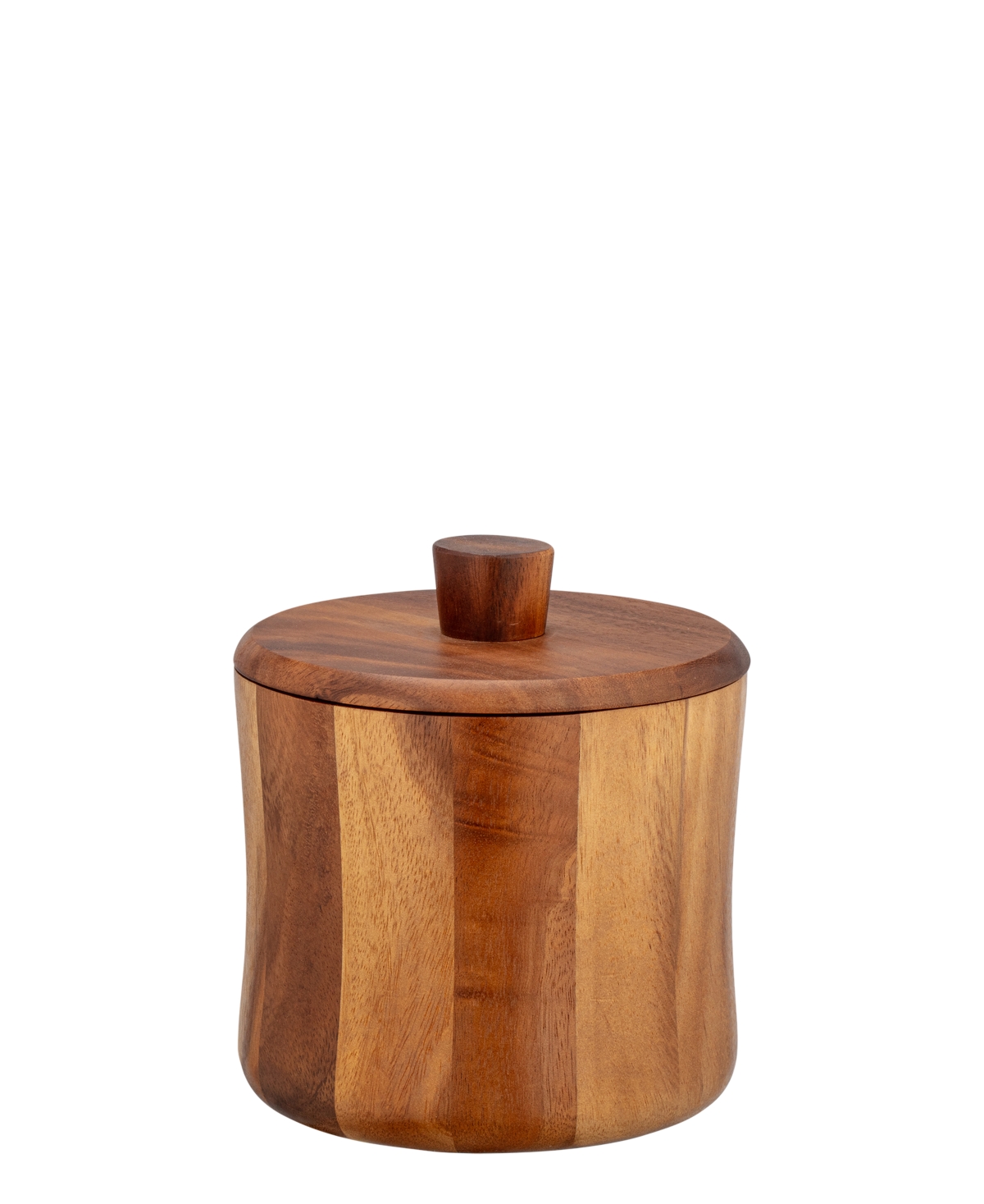 Kraftware Acacia Ice Bucket With Removable Liner, 2 Quart In Brown