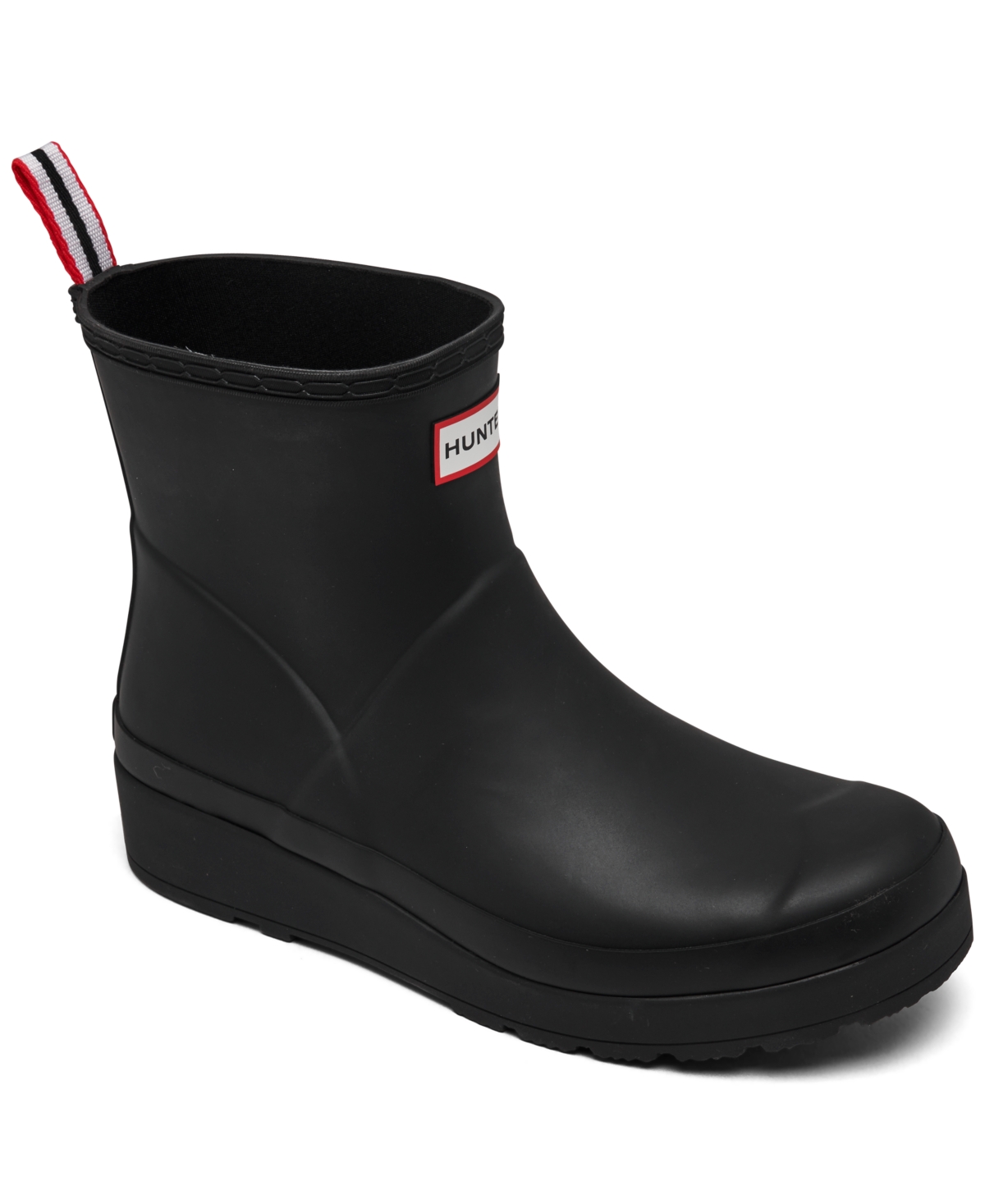 Hunter Women's Original Short Play Wedge Rain Boots In Black