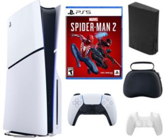 Sony PS5 Playstation Slim Disc Bundle With Accessories, and