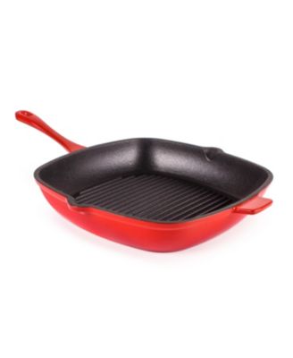 Cast Iron Grill Pan with Slotted Steak Press – Neo Collection, 11", 2-Piece Set