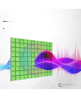12"x12"x2” Mini Mushroom Acoustic Foam Panels, Soundproof Padding - 12 Pack