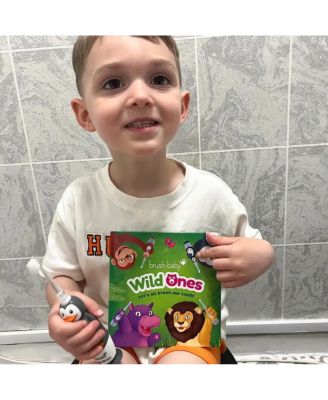 WildOnes Tiger Kids Rechargeable Toothbrush Gift Set | Childrens Electric Toothbrush