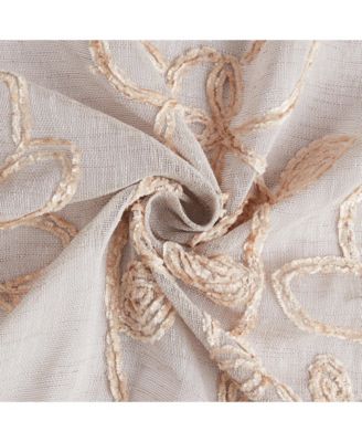 Rita Linen Look 76" W x 63" L Grommet Window Panel Set