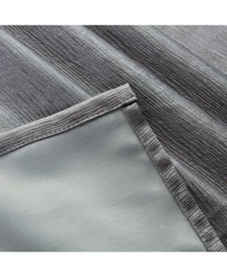 Premium 2-Panel Classy Embossed Leaf Textured Curtains - Back Tab, Ring Tab - for Windows Living Room Bedroom - Partial Room Darkening Drapes for Privacy - 52 x 96 Inches - Brown