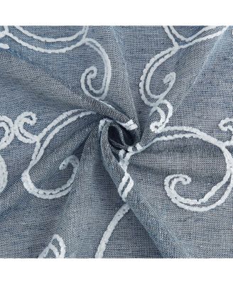 Sophia Linen Look 76" W x 96" L Grommet Window Panel Set